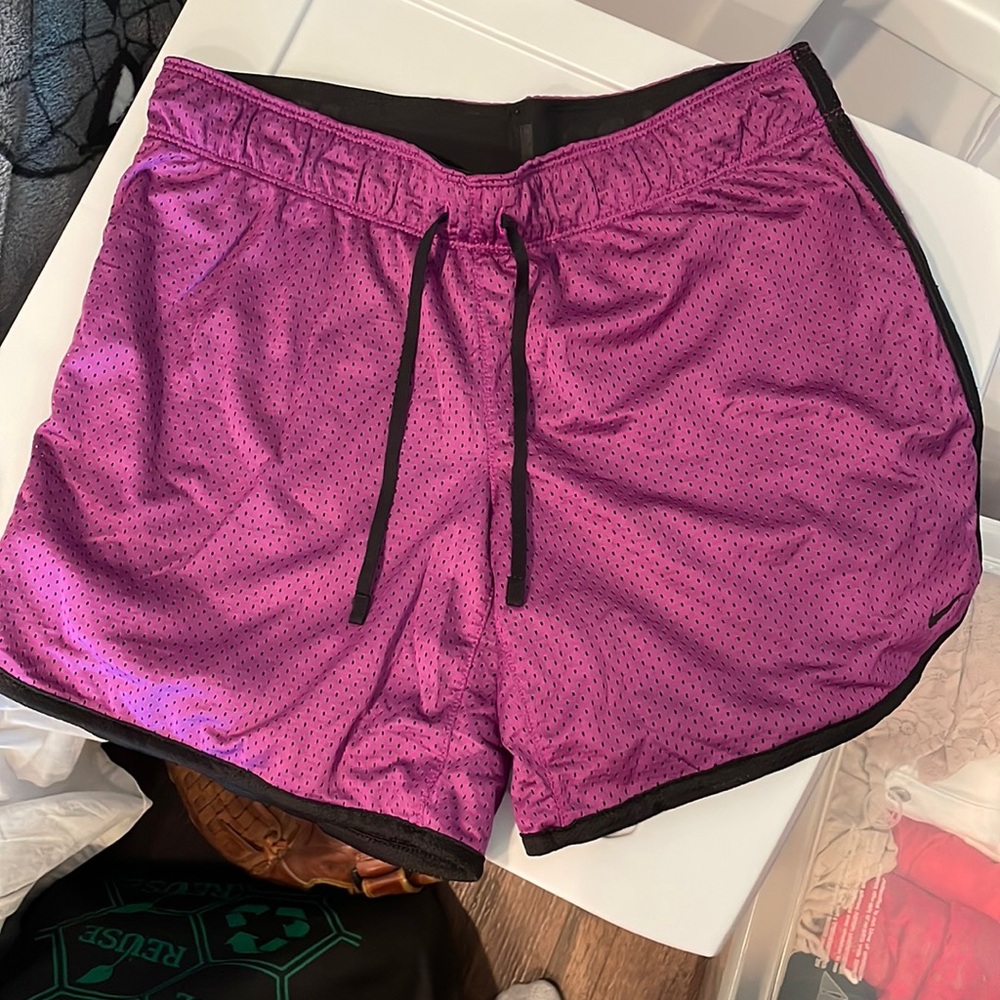 Women Nike Purple Mesh Shorts